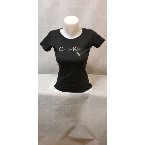 T-Shirt Noir Femme Calvin Klein Taille L