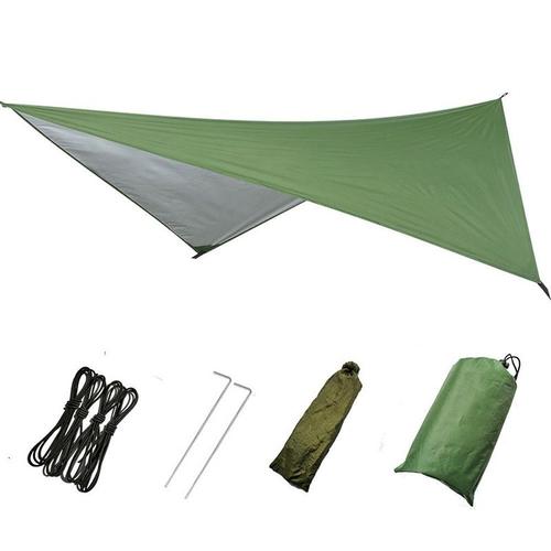 Bâche De Camping Imperméable, Hamac Anti-Pluie, Tapis De Pique-Nique Extérieur Étanche À L'humidité, Multifonction, Vert