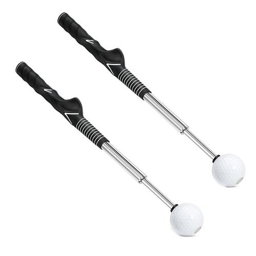 2 Pièces Golf Swing Trainer Aid - Aide À L'entraînement Au Swing De Golf Pour La Flexibilité, Le Tempo Et La Force Bâton D'échauffement De Golf