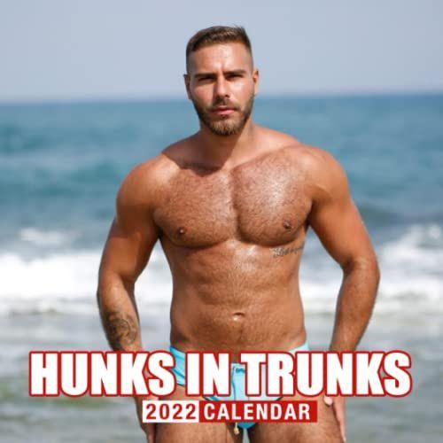 Hunks In Trunks Calendar 2022: Underwear, Hot Sexy Swiming Guy In Beach, Muscle Men For Girls. Lunar Moon Phases | Kalender Calendario Calendrier | Bonus 4 Months 2023