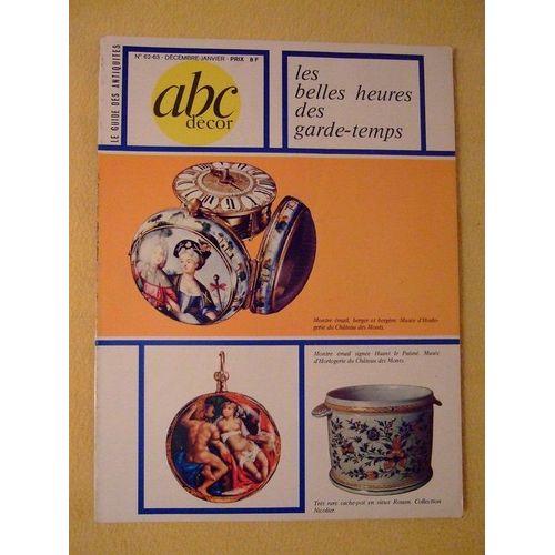 Abc Decor N 62-63 Les Belles Heures Des Garde Temps
