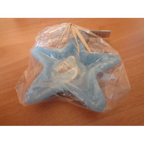 BOUGIE ETOILE DE MER BLEUE