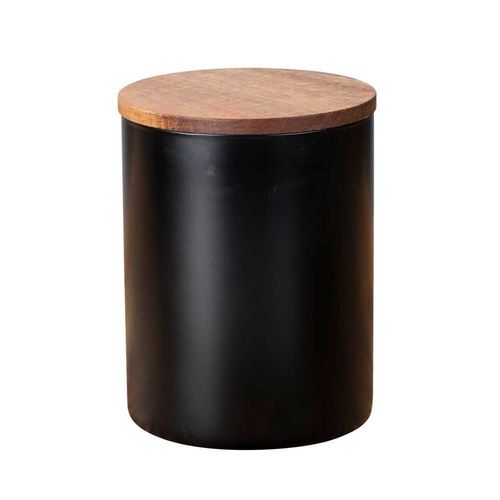 Boîte De Rangement Alimentaire 1 L En Verre - Noir