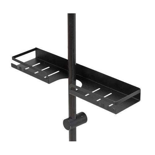 Étagère barre de douche - L. 45 cm - Noir