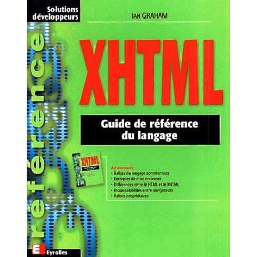 Xhtml - Guide De Reference Du Langage