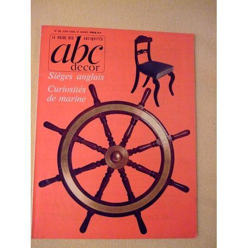 Abc Decor N° 56 - Sieges Anglais - Curiosites De Marine