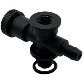 Hayward - Purgeur d'air et adaptateur de manomètre pour filtre de piscine - Noir - DEX2400S