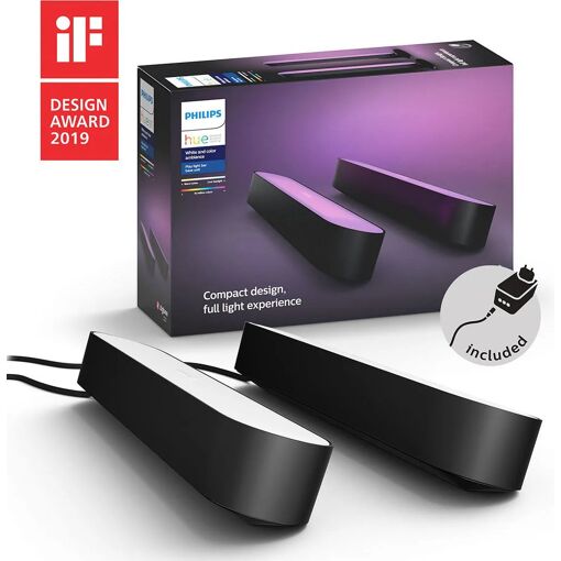 Lampe Connectée Philips Hue Play Pack X2 Noir