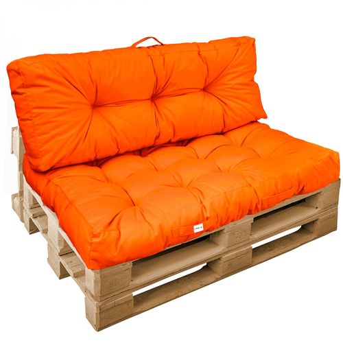 Linxor - Kit De Coussins Et Assise Capitonnés Pour Palette - Orange