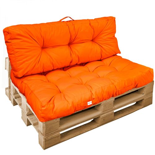 Linxor - Kit De Coussins Et Assise Capitonnés Pour Palette - Orange