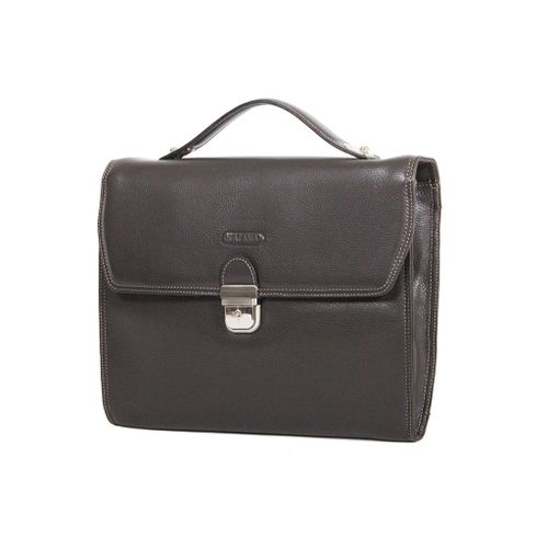 Cartable Katana 1 soufflet à bandoulière K 69328 - Marron