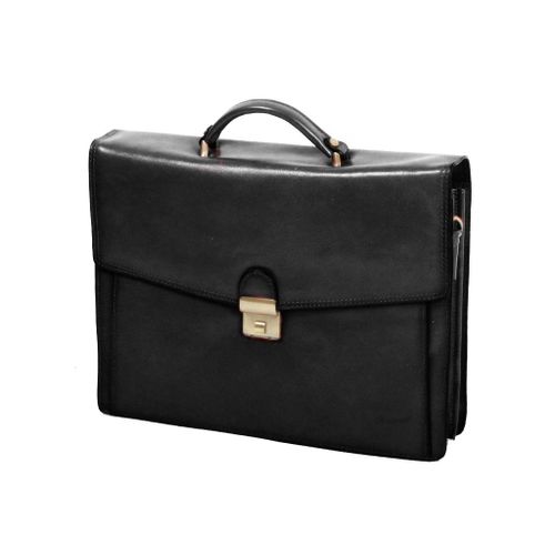 Cartable Katana à bandoulière 3 soufflets K 68131 - Noir