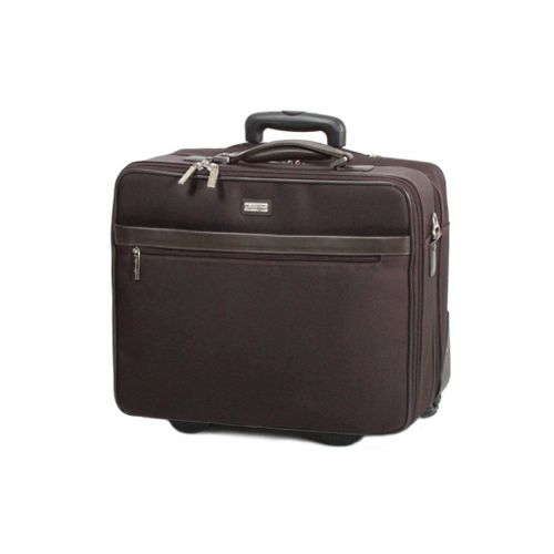 Trolley Gérard Henon New Styl' nylon garni cuir de Vachette GH 2362B - Marron