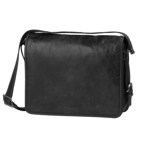 Besace Gérard Henon Sahara en cuir GH 8152 - Noir
