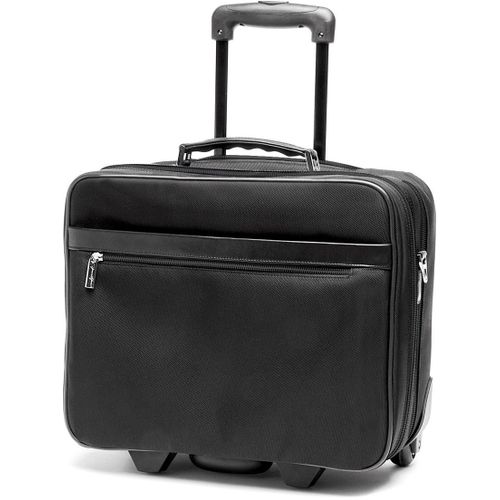 Trolley Gérard Henon New Styl' nylon garni cuir de Vachette GH 2362B - Noir