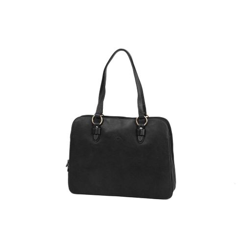 Sac shopping Katana en cuir de Vachette gras K 32596 - Noir