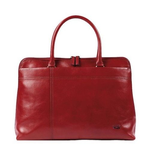 Sac shopping Katana en cuir de Vachette collet K 82563 - Rouge