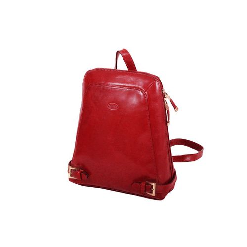 Sac à dos Katana en cuir de Vachette collet K 82358 - Rouge