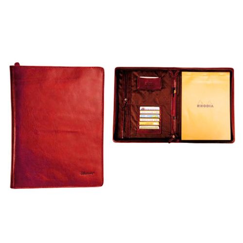 Conférencier Katana cuir de Vachette pleine fleur K 6800 - Rouge