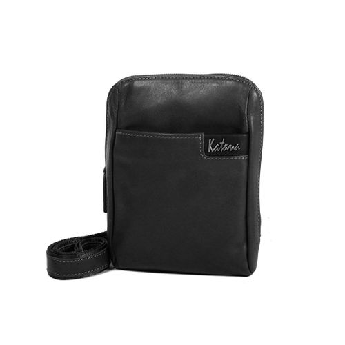 Pochette Katana Cuir de Vachette sauvage K 81660 - Noir