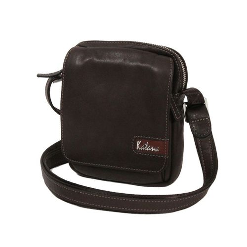 Pochette Katana Cuir de Vachette sauvage K 81661 - Chocolat