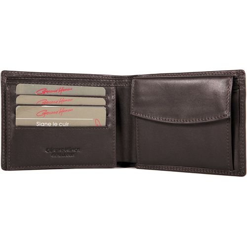 Porte-feuille Gérard Henon Softline Cuir de Vachette souple lisse GH 33543 - Marron
