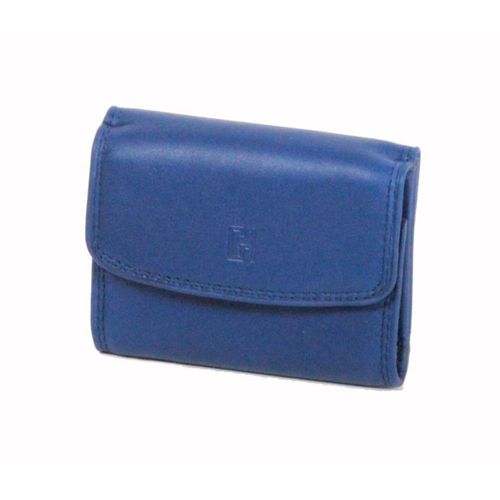 Porte-monnaie Softline Cuir de Vachette Lisse GH 33560 - Bleu