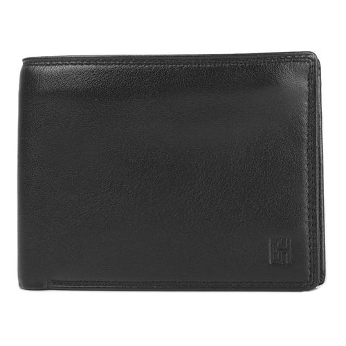 Porte-feuille Gérard Henon Softline Cuir de Vachette souple lisse GH 33541 - Noir