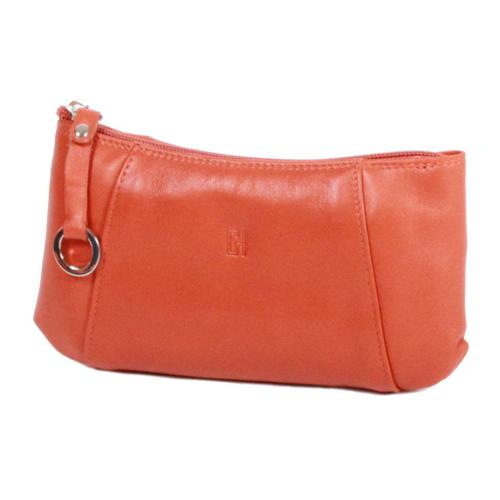 Trousse de maquillage Gérard Henon Softline en Cuir de Vachette Lisse GH33595 - Orange