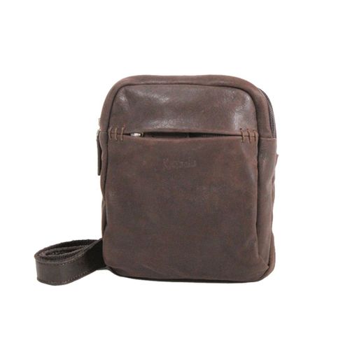 Pochette Katana Cuir de Vachette vieilli K 21160 - Chocolat