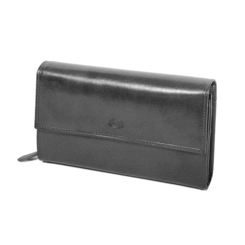 Compagnon / Porte-chéquier Katana Cuir de Vachette Collet K353050 - Noir