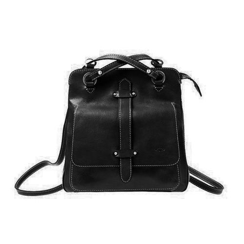 Sac à dos Katana en cuir de Vachette gras K 32605 - Noir