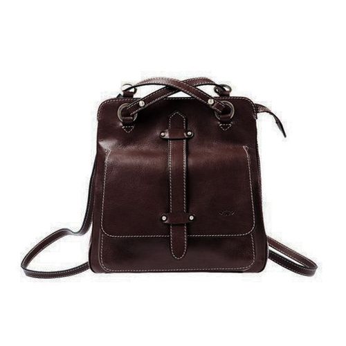 Sac à dos Katana en cuir de Vachette gras K 32605 - Chocolat