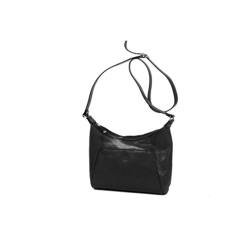 Sac à main/ Besace Katana en cuir de Vachette collet K 82362 - Noir