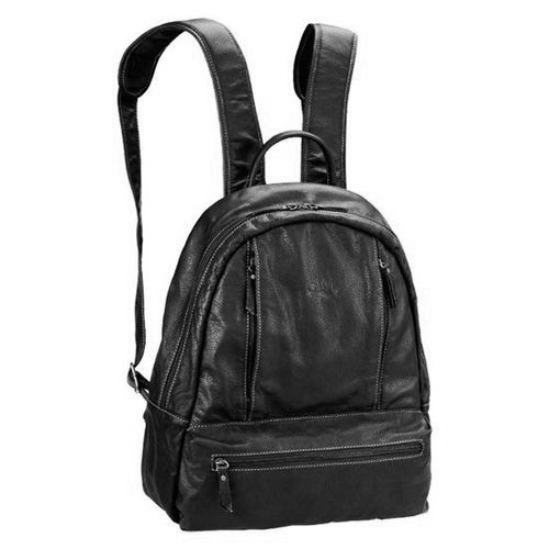 Sac à dos Katana en cuir de Vachette Sauvage K 81213 - Noir