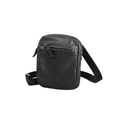 Pochette Katana Cuir de Vachette vieilli K 21160 - Noir