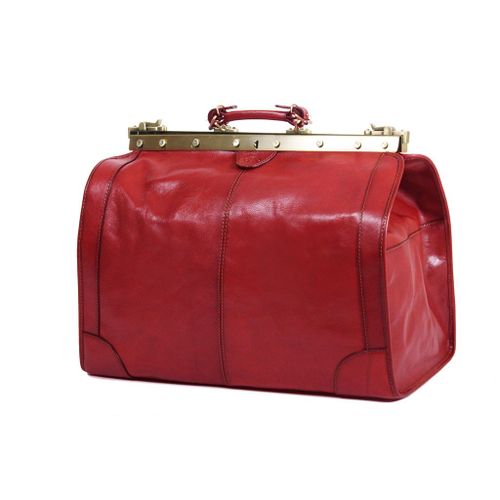 Sac de voyage Diligence Katana Cuir de Vachette Collet K 8256 - Rouge
