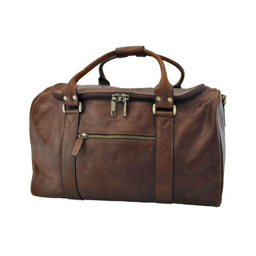 Sac de voyage Gérard Henon Arizona Cuir de Vachette gras pleine fleur GH 5289 - Marron