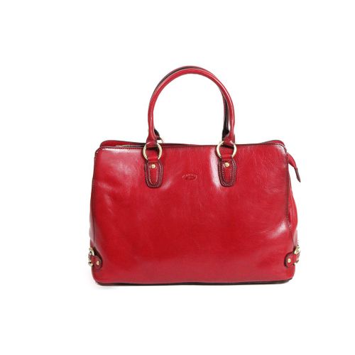 Sac shopping Katana Cuir de Vachette Collet K82618 - Rouge