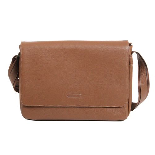Besace Katana Cuir de Vachette grainé K83606 - Marron
