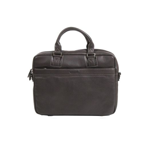 Porte-Ordinateur Katana Cuir de Vachette grainé K83608 - Chocolat