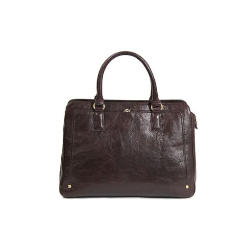 Sac à main Katana en Cuir de Vachette Collet Végétal K 66805 - Chocolat