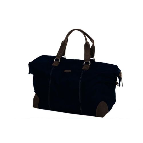 Sac de voyage Katana en Nylon garni de Croûte de Cuir de Vachette K 29320 - Bleu