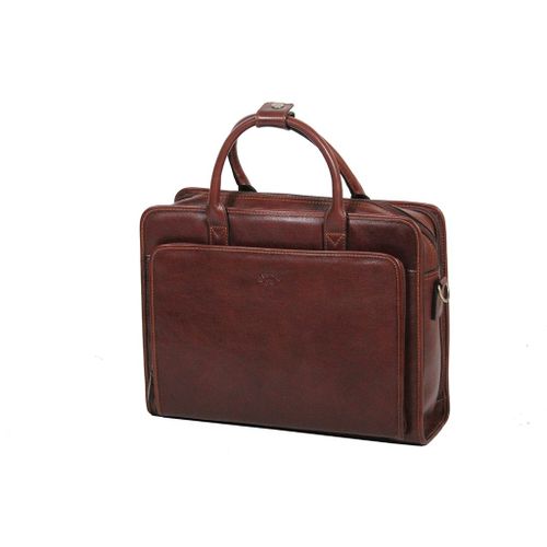 Porte-Ordinateur Katana en Cuir de Vachette gras K 31044 - Marron