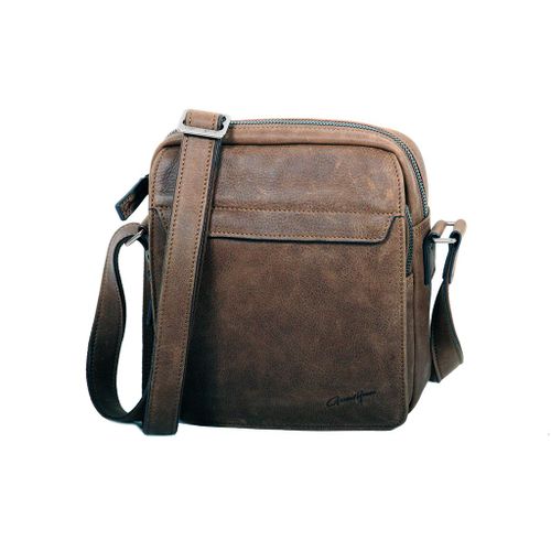 Pochette portée travers Gérard Hénon Collection Vintage 7103 - Chocolat