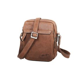 Sacoche portée travers Gérard Hénon Collection Vintage 7102 - Marron clair