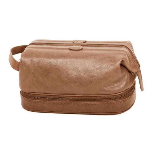 Trousse de toilettes Gérard Hénon Collection Vintage 7104 - Marron clair