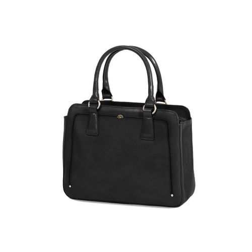 Sac à main Katana Cuir de Vachette collet végétal 66804 - Noir