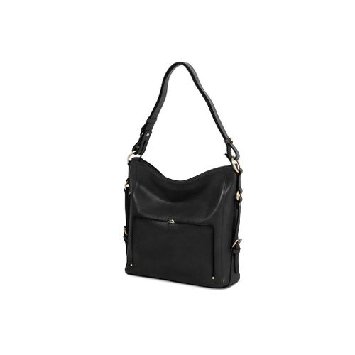 Sac à main Katana en Cuir de Vachette Collet Végétale 66813 - Noir