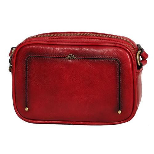 Pochette Katana en Cuir de Vachette Collet Végétal 66821 - Rouge